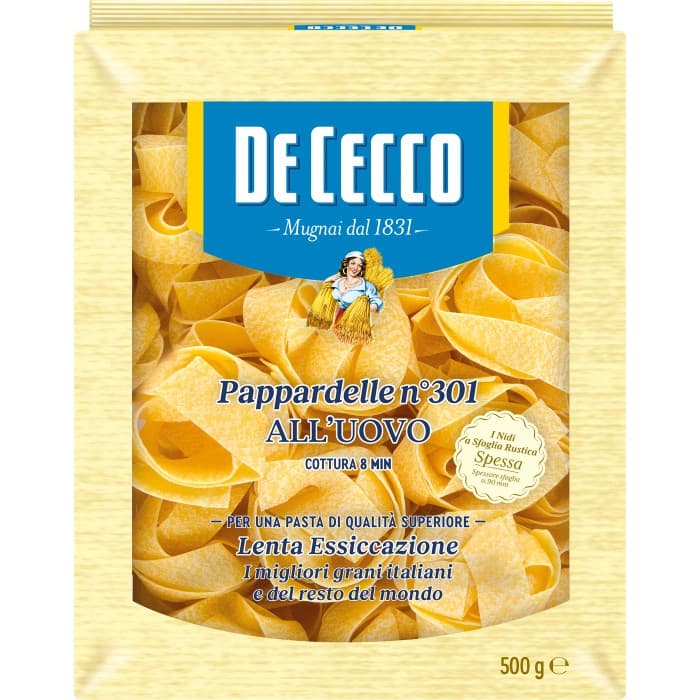 De Cecco Äggpasta Pappardelle 500g