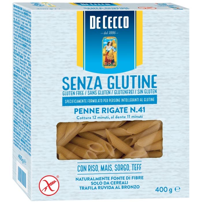 De Cecco Pasta Glutenfri Penne Rigate 400g