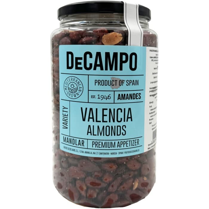 DeCampo Valenciamandel Saltad med Skal 910g