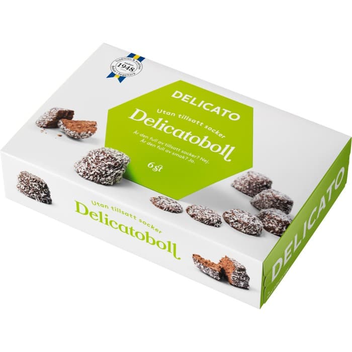 Delicato Delicatoboll utan tillsatt socker 6st – från Delicato – 33 kr – hos Delitea