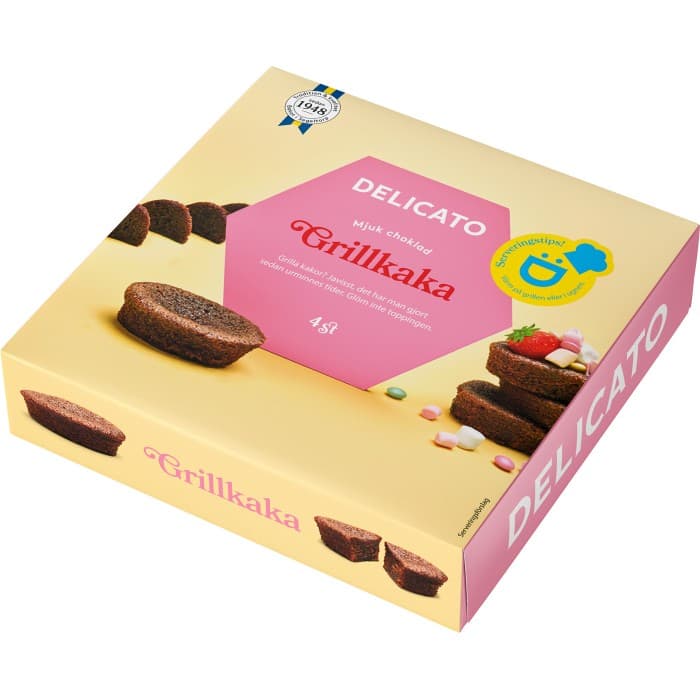 Delicato Grillkaka 4-pack 180g
