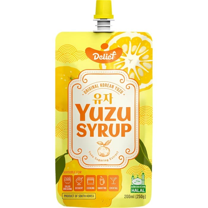 Delief Yuzu Syrup Original Korean 200ml