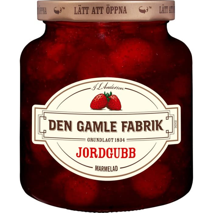 Den Gamle Fabrik Jordgubbsmarmelad 380g