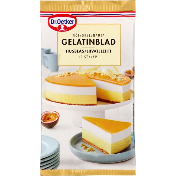 Dr. Oetker Gelatinblad (Nötkreatur) 10st