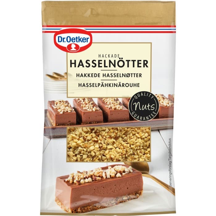 Dr. Oetker Hackade Hasselnötter 50g – från Dr. Oetker – 20 kr – hos Delitea