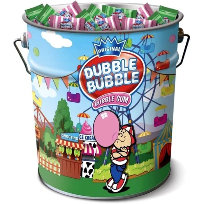 Dubble Bubble Bubble Gum Jordgubb & Mint 1,1kg från Dubble Bubble – köp hos Delitea