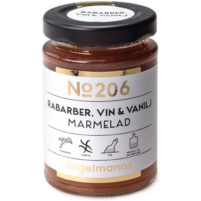 Engelmanns Rabarber, Vin & Vanilj Marmelad 120g