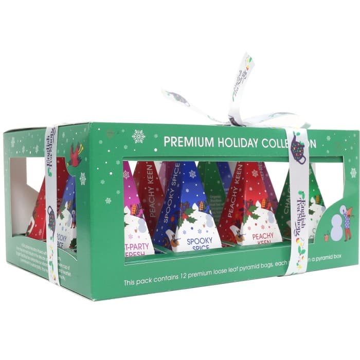 English Tea Shop Presentask Jul Grön Pyramidte 24g