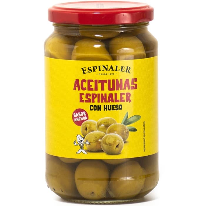 Espinaler Gröna Oliver i Anjovis Lag 340g