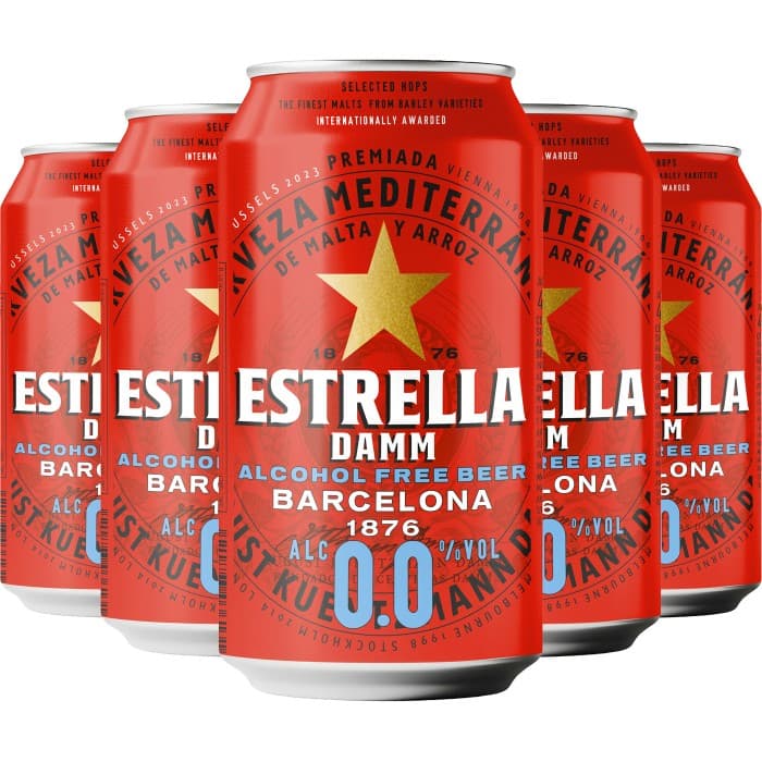 Estrella Damm 0,0% 24x33cl från Estrella Damm – köp hos Delitea