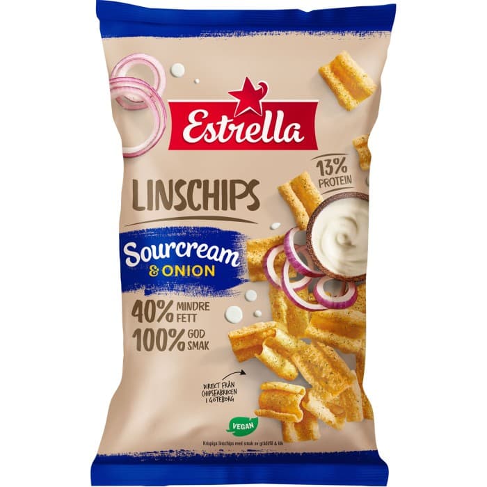 Estrella Linschips Sourcream & Onion 110g