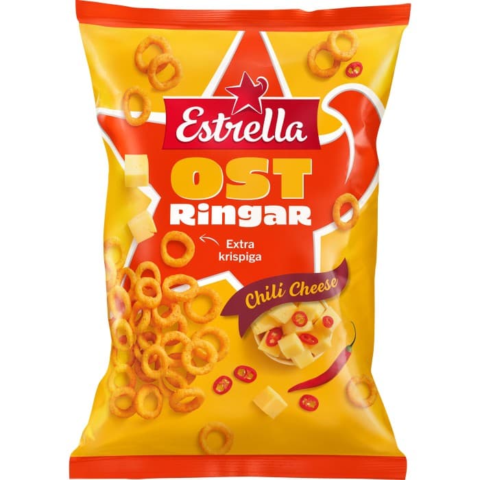 Estrella Ostringar Chili Cheese 200g