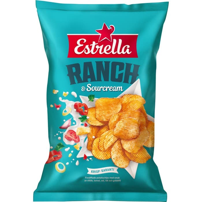 Estrella Chips Ranch & Sourcream 275g