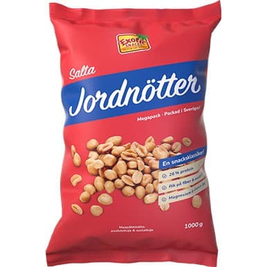 Exotic Snacks Rostade & Saltade Jordnötter Jumbo 1kg från Exotic Snacks – köp hos Delitea