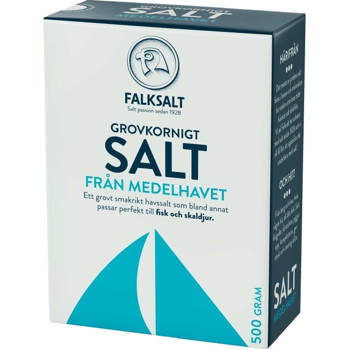 Falksalt Grovkornigt Medelhavssalt 500g