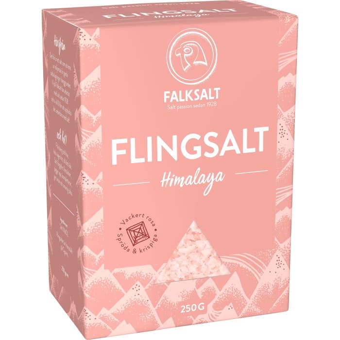 Falksalt Flingsalt Himalaya 250g – från Falksalt – 40 kr – hos Delitea