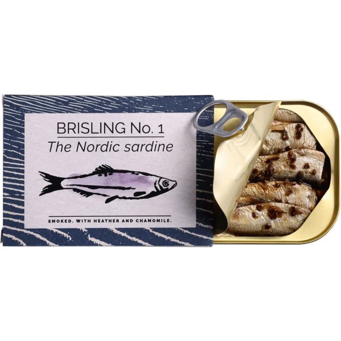 Fangst Nordisk Rökt Sardin med Kamomill & Ljung 100g – från Fangst – 56 kr – hos Delitea