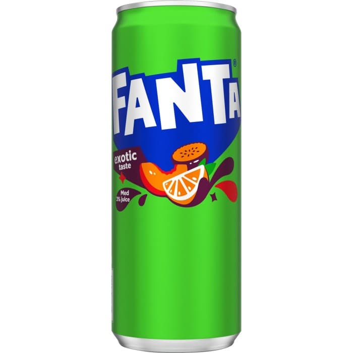Fanta Exotic Burk 33cl – från Fanta – 12 kr – hos Delitea