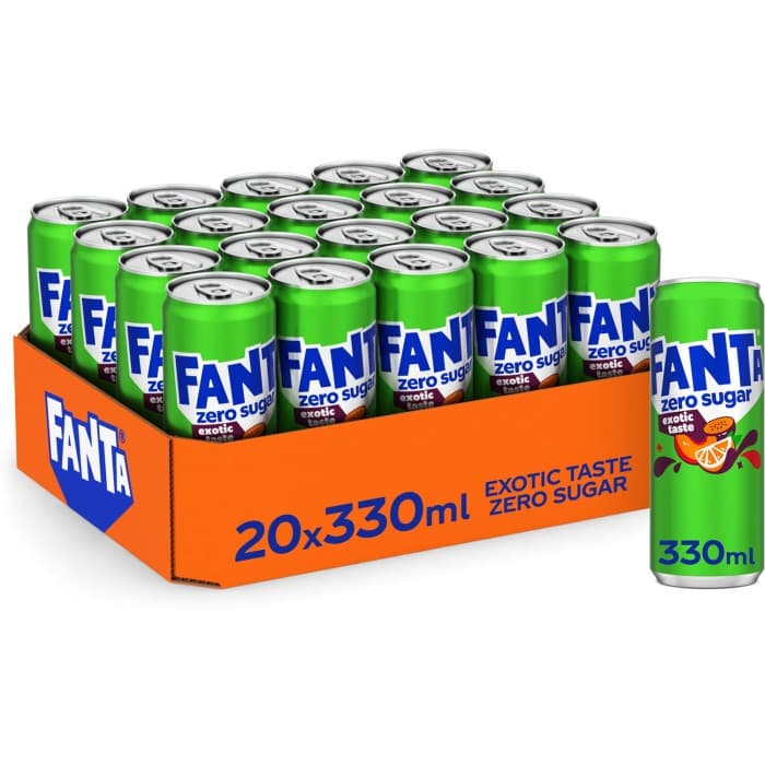 Fanta Exotic Zero Burk 20x33cl – från Fanta – 229 kr – hos Delitea