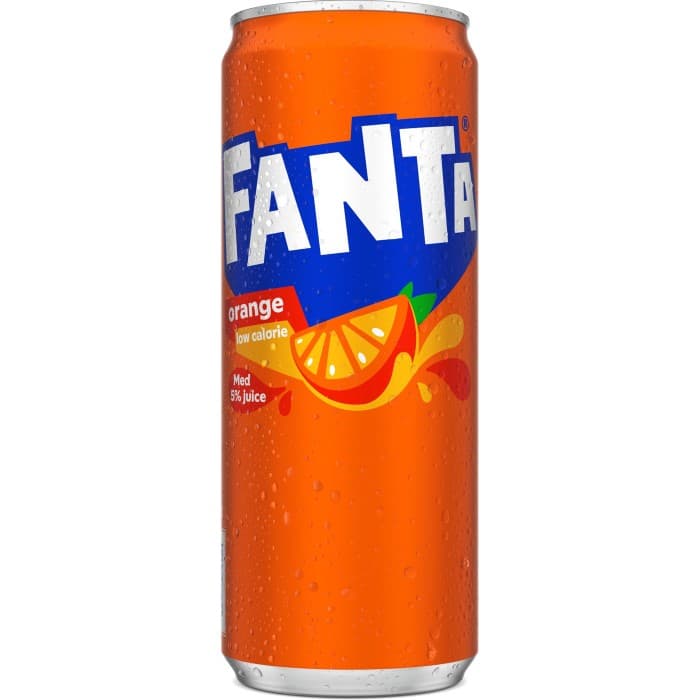 Fanta Orange Burk 33cl – från Fanta – 12 kr – hos Delitea