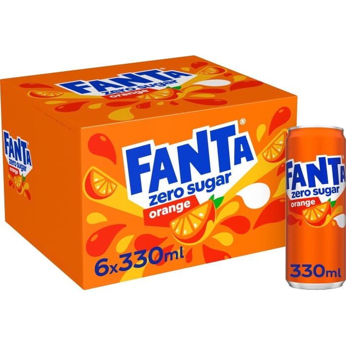 Fanta Orange Zero 6x33cl – från Fanta – 59 kr – hos Delitea