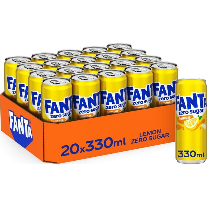 Fanta Zero Lemon Burk 20x33cl – från Fanta – 219 kr – hos Delitea