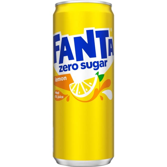 Fanta Zero Lemon Burk 33cl – från Fanta – 12 kr – hos Delitea
