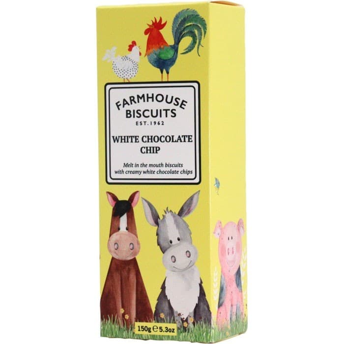 Farmhouse Biscuits Vit Chocolate Chip Kakor 150g från Farmhouse Biscuits – köp hos Delitea