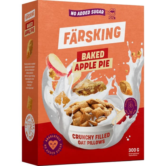 Färsking Baked Apple Pie Flingor 300g