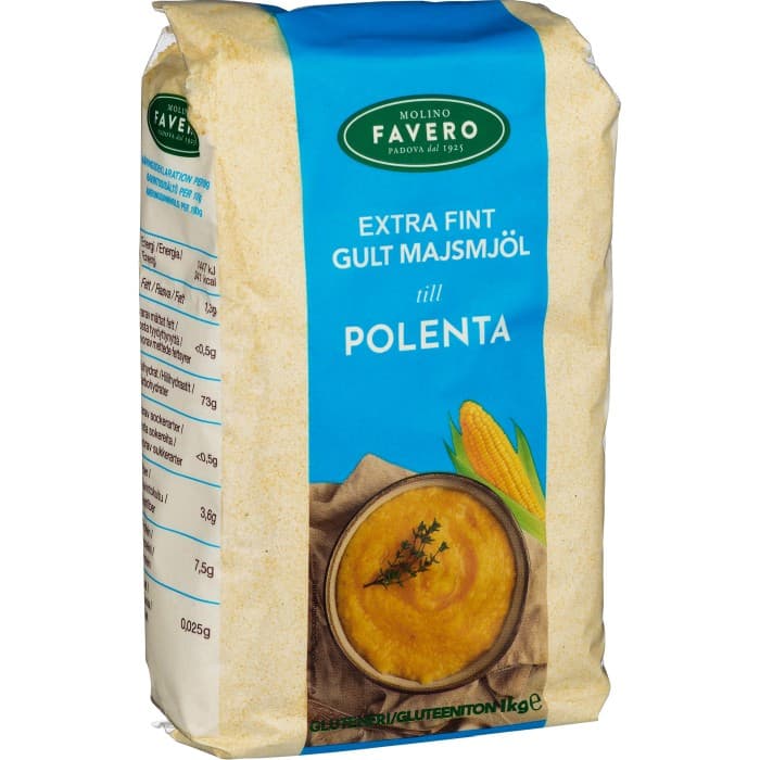 Favero Fioret Extra Fint Majsmjöl Gult 1kg