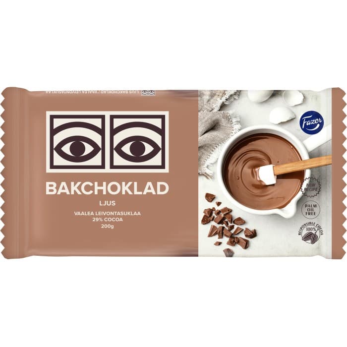 Fazer Ögon Ljus Bakchoklad 200g