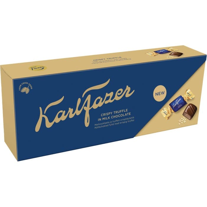 Fazer Crispy Truffle Milk Chocolate Box 228g från Fazer – köp hos Delitea