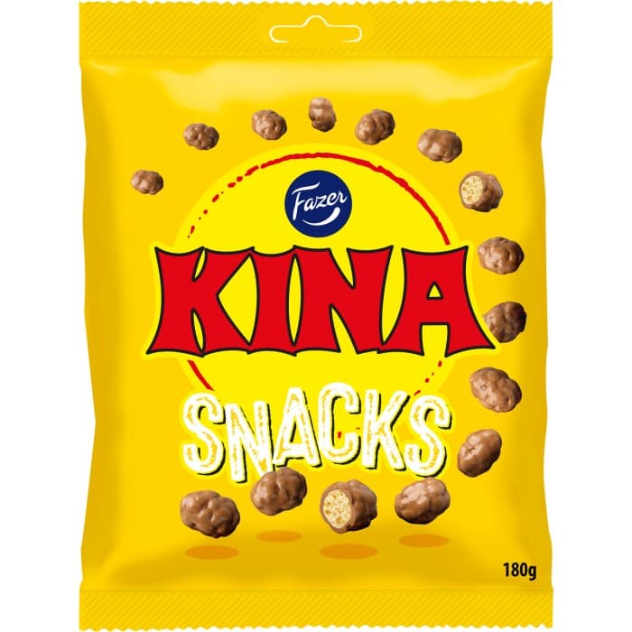 Fazer Kina Snacks Gul 180g