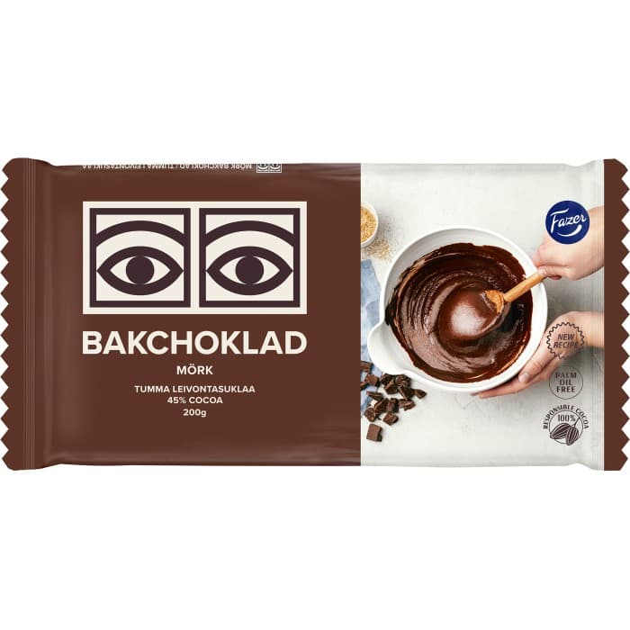 Fazer Ögon Bakchoklad Mörk 200g