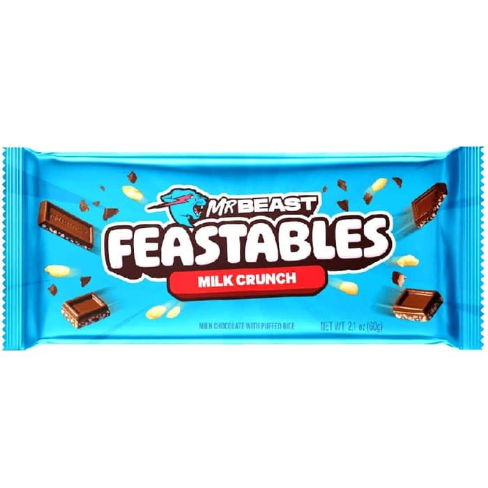 Feastables MrBeast Bar Milk Crunch 60g – från Feastables – 46 kr – hos Delitea