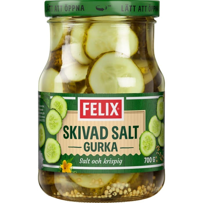 Felix Saltgurka Skivad 700g – från Felix – 43 kr – hos Delitea