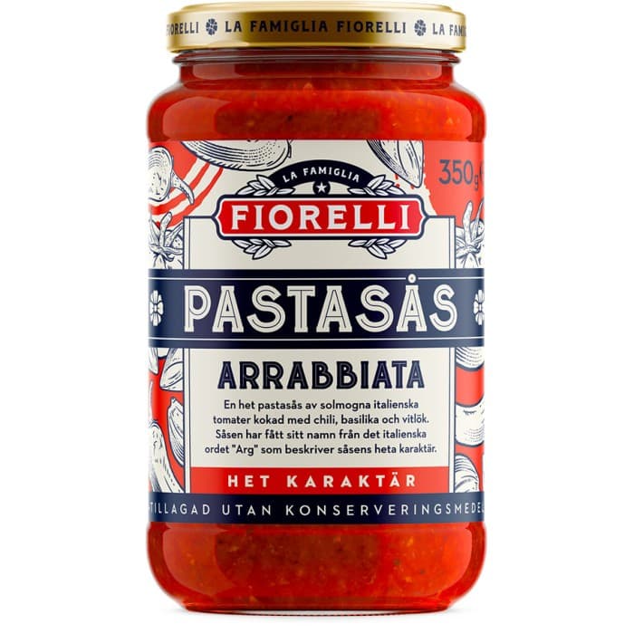 Fiorelli Pastasås Arrabbiata 350g