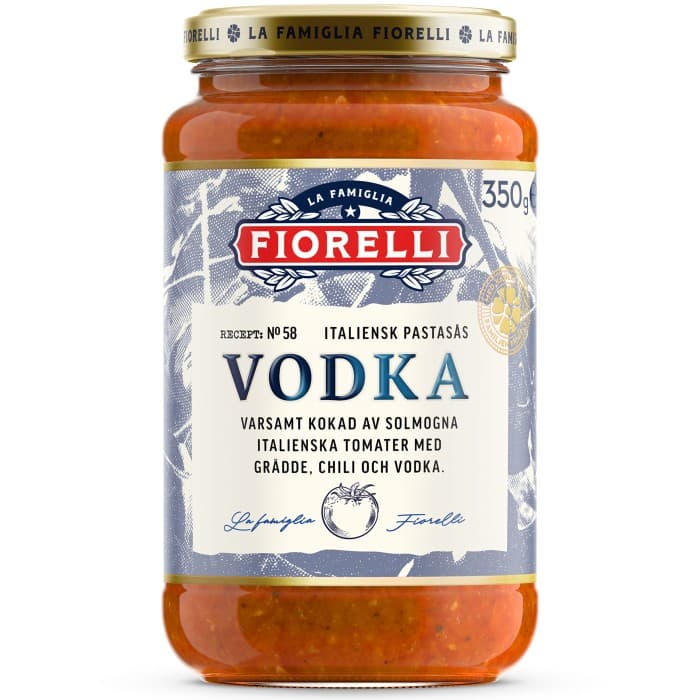 Fiorelli Vodka Italiensk Pastasås 350g