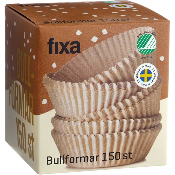 Fixa Bullform Natur/brun 150st