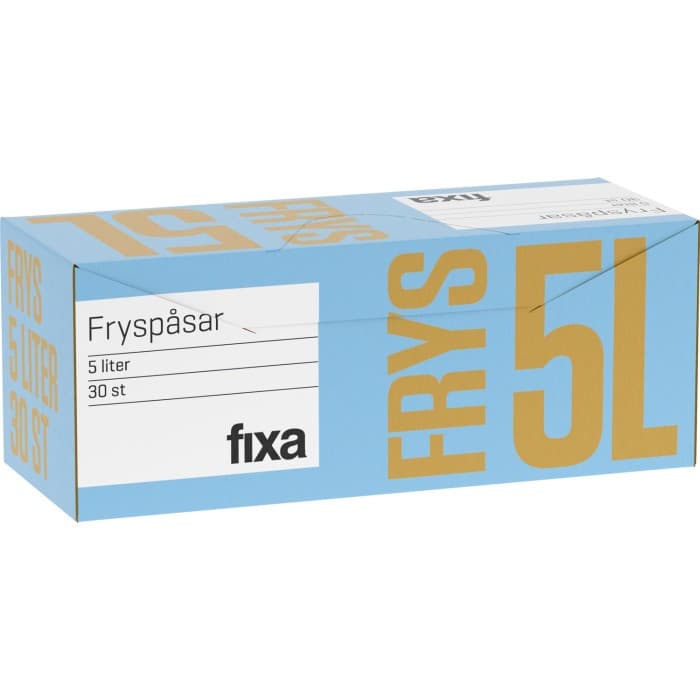 Fixa Fryspåsar 5L 30-pack