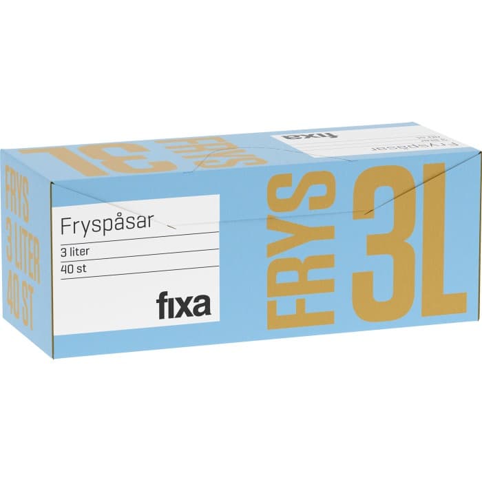 Fixa Fryspåsar 3L 40-pack