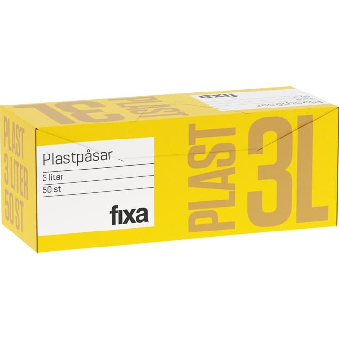 Fixa Plastpåsar 3L 50-pack