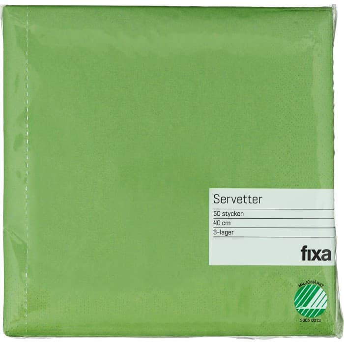 Fixa Servetter Grön 40cm 50-pack