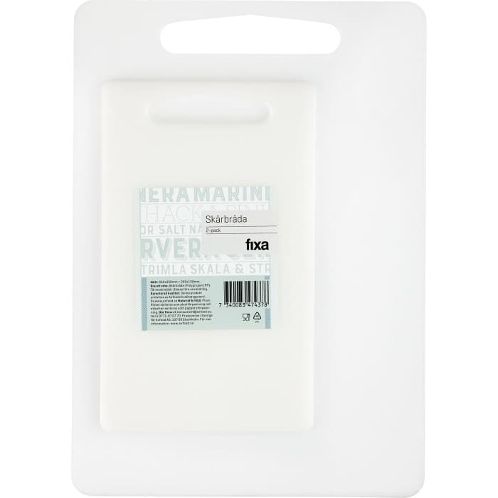 Fixa Skärbräda Plast 2-pack från Fixa – köp hos Delitea