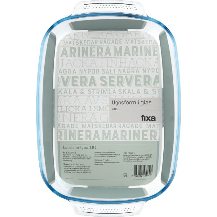 Fixa Ugnsform Glas 3,8L