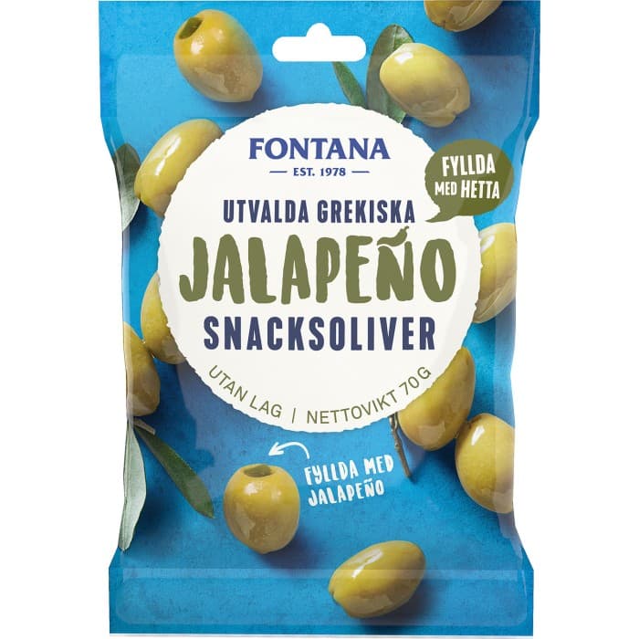Fontana Jalapeno Snacksoliver 70g