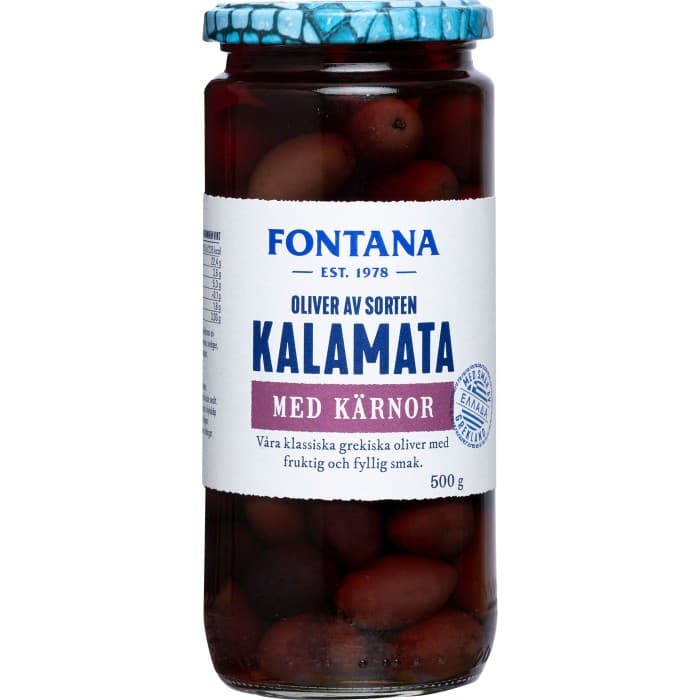 Fontana Oliver Kalamata med Kärnor 500g