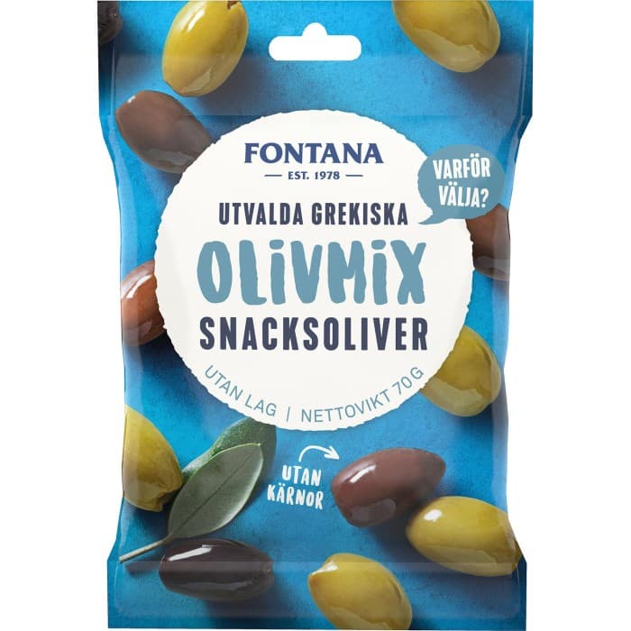 Fontana Olivmix Snacksoliver 70g