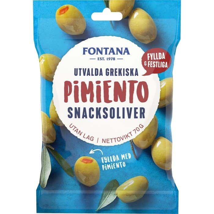 Fontana Pimiento Snacksoliver 70g