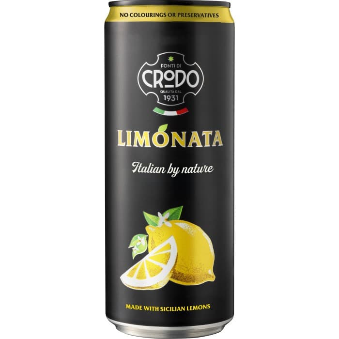 Fonti di Crodo Citronlemonad Burk 33cl från Fonti di Crodo – köp hos Delitea